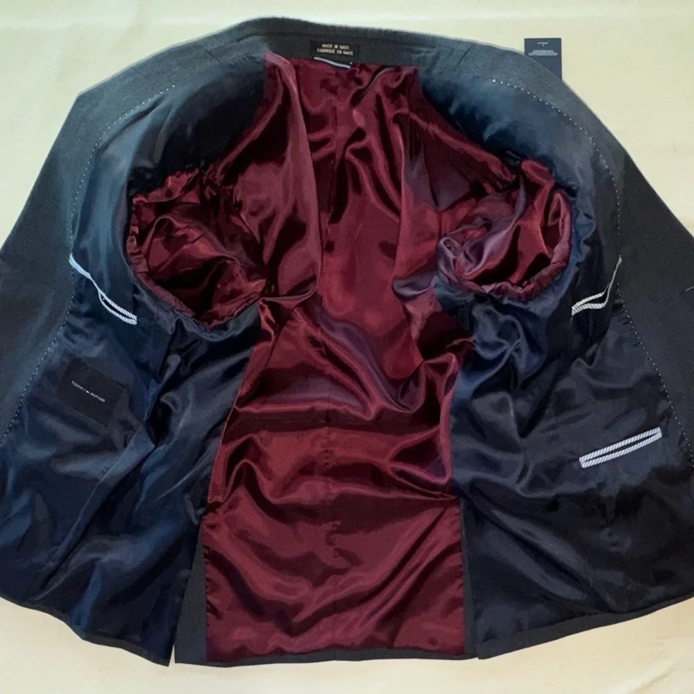 NWT TOMMY HILFIGER Blue Gibbs Blazer Jacket (S38) - Picture 12 of 17